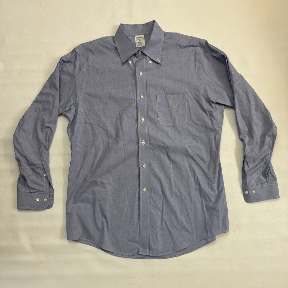 3x Brooks Brothers Regent Mens 16.5-4/5 Large 100% Cotton NON IRON Shirts - Picture 5 of 7